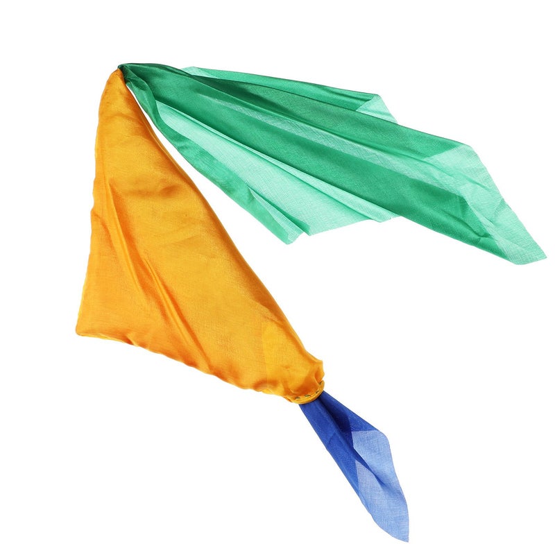 HESTYA 2 Pieces Magic Scarves Color Changing Silk Hanky Props for Trick Streets Four-Color Silk Magic Props Magician Accessories - Image 4